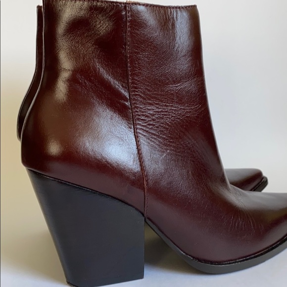 NEW Jeffrey Campbell Flynn Burgundy Boots Size 7 - Picture 4 of 16